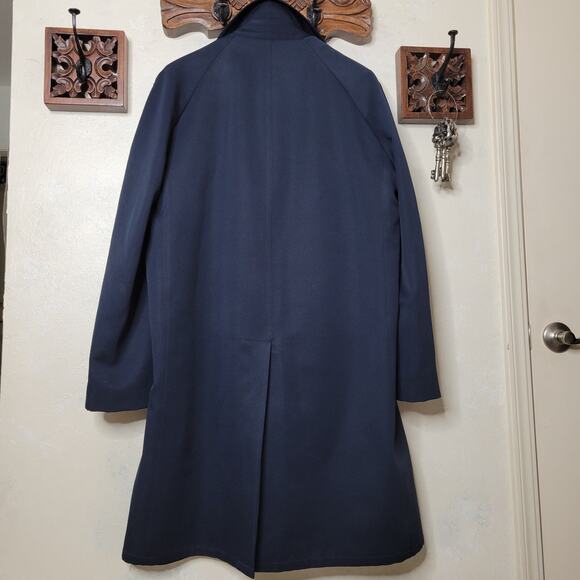 VTG Rothschild's Mens Big & Tall Navy Trench Coat Jacket Removable Liner✨️42L - Picture 3 of 16